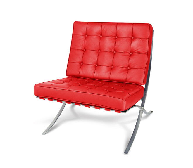 Promo post — red lounge chair, posted via X247