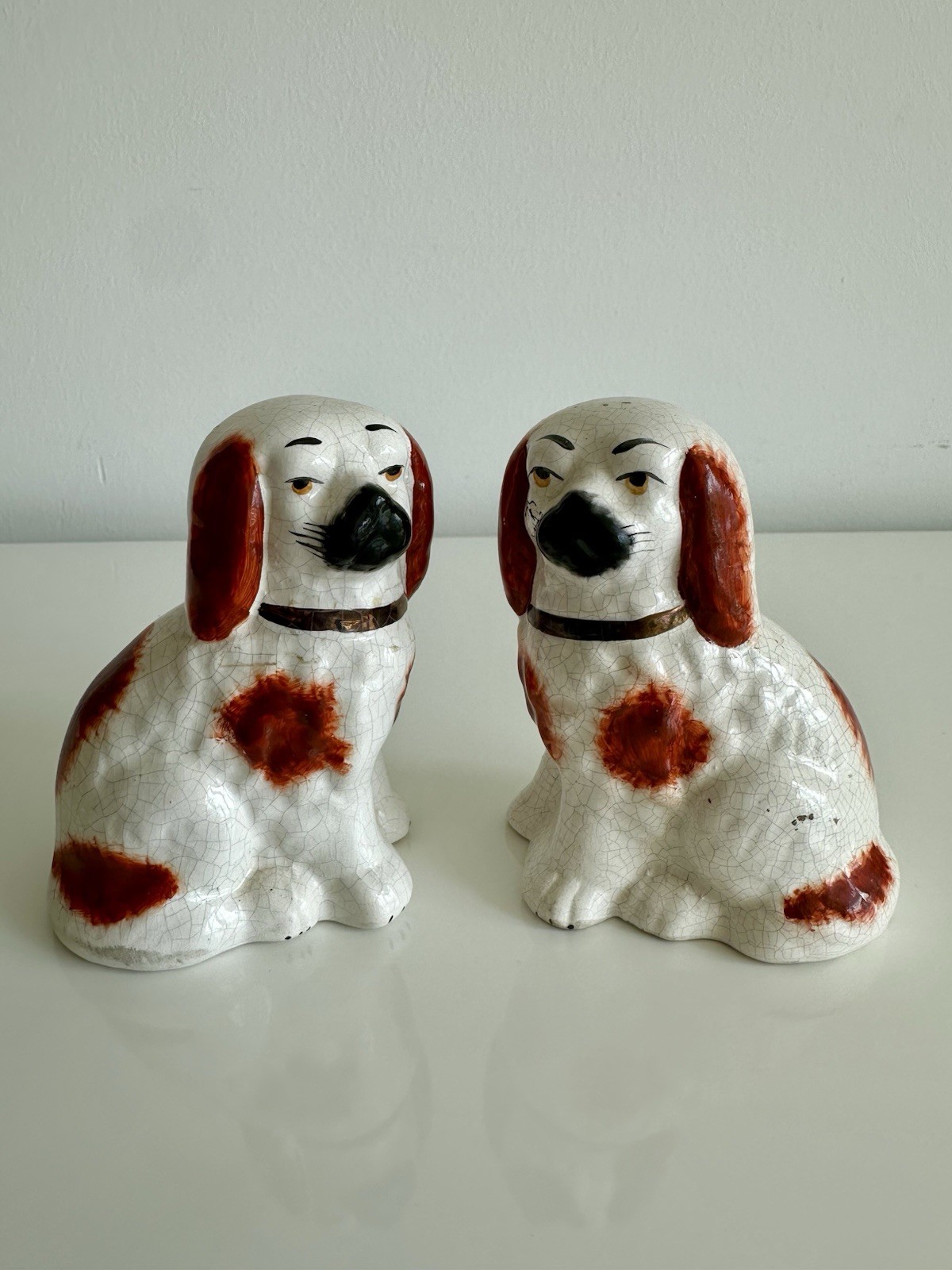 Antique Miniature Cavalier King Charles Spaniel Figurines β eBay listing promo example by X247